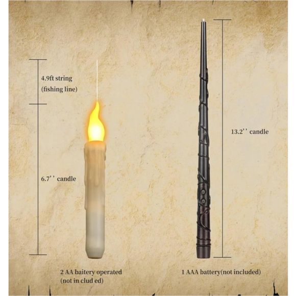 Floating Candles with Wand Remote, Magic Floating Halloween Candles - Picture 7 of 11